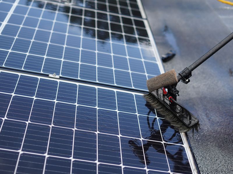 Nettoyage panneau solaire